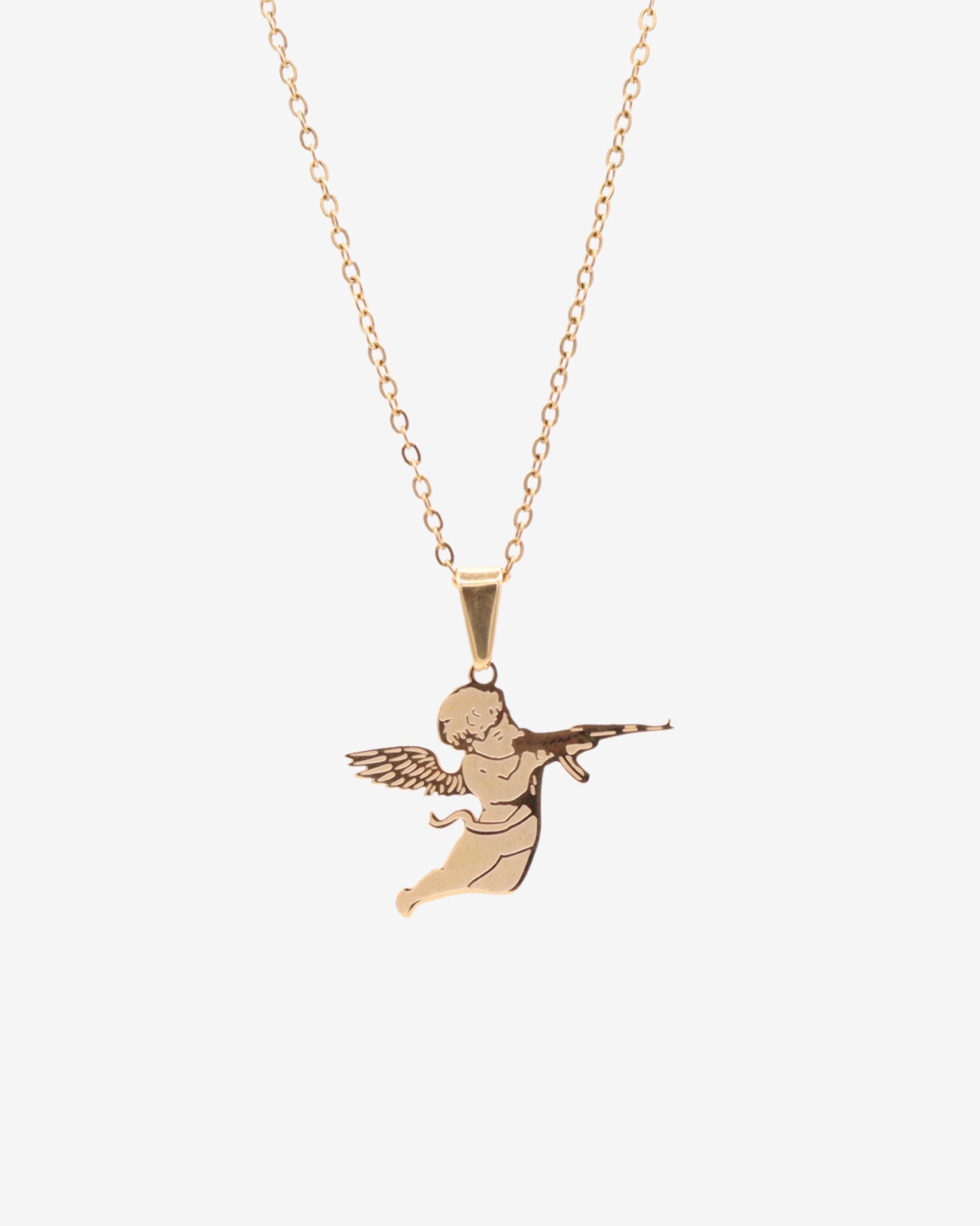 Colgante Cupido Oro 2D