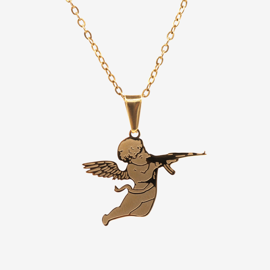 Colgante Cupido Oro 2D