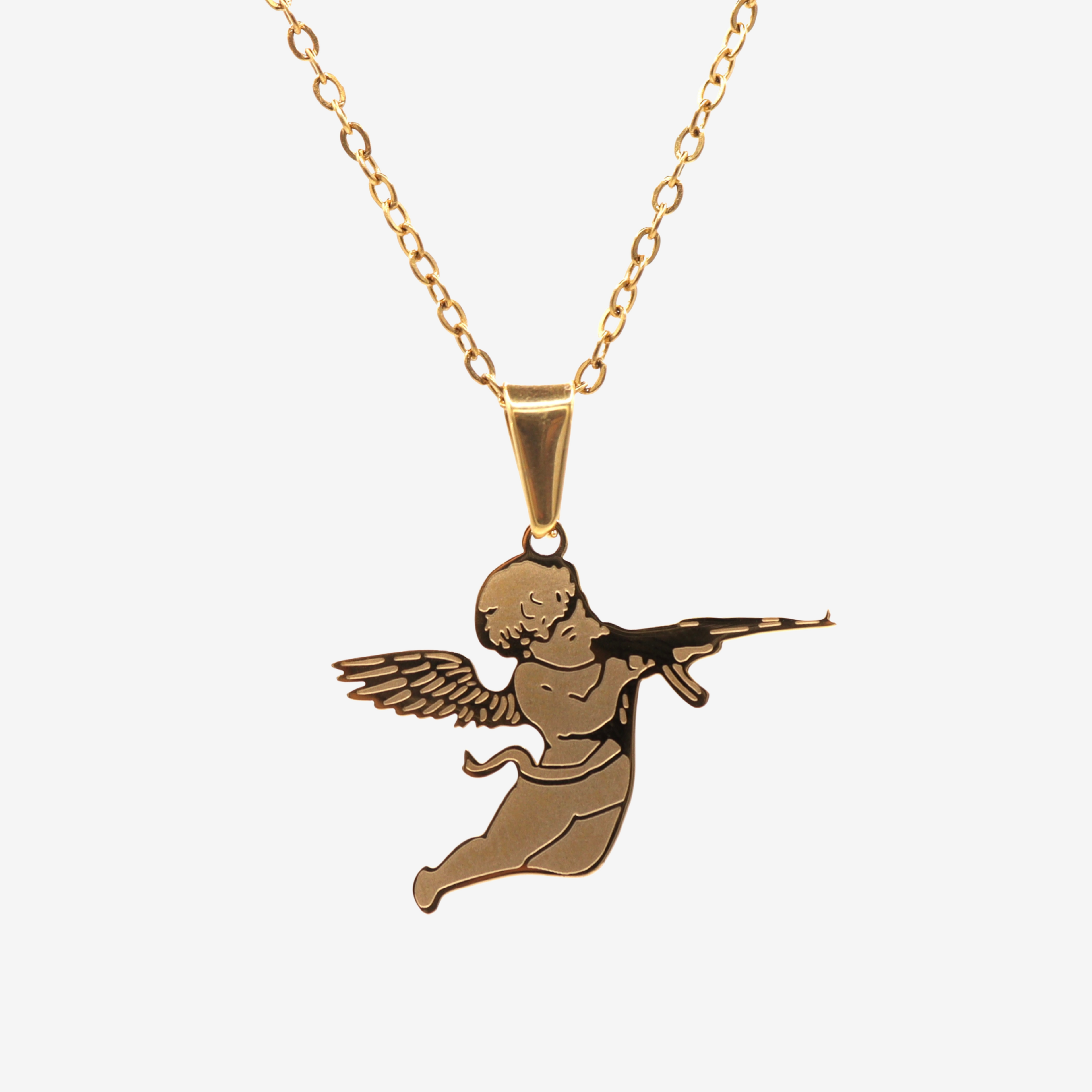 Colgante Cupido Oro 2D