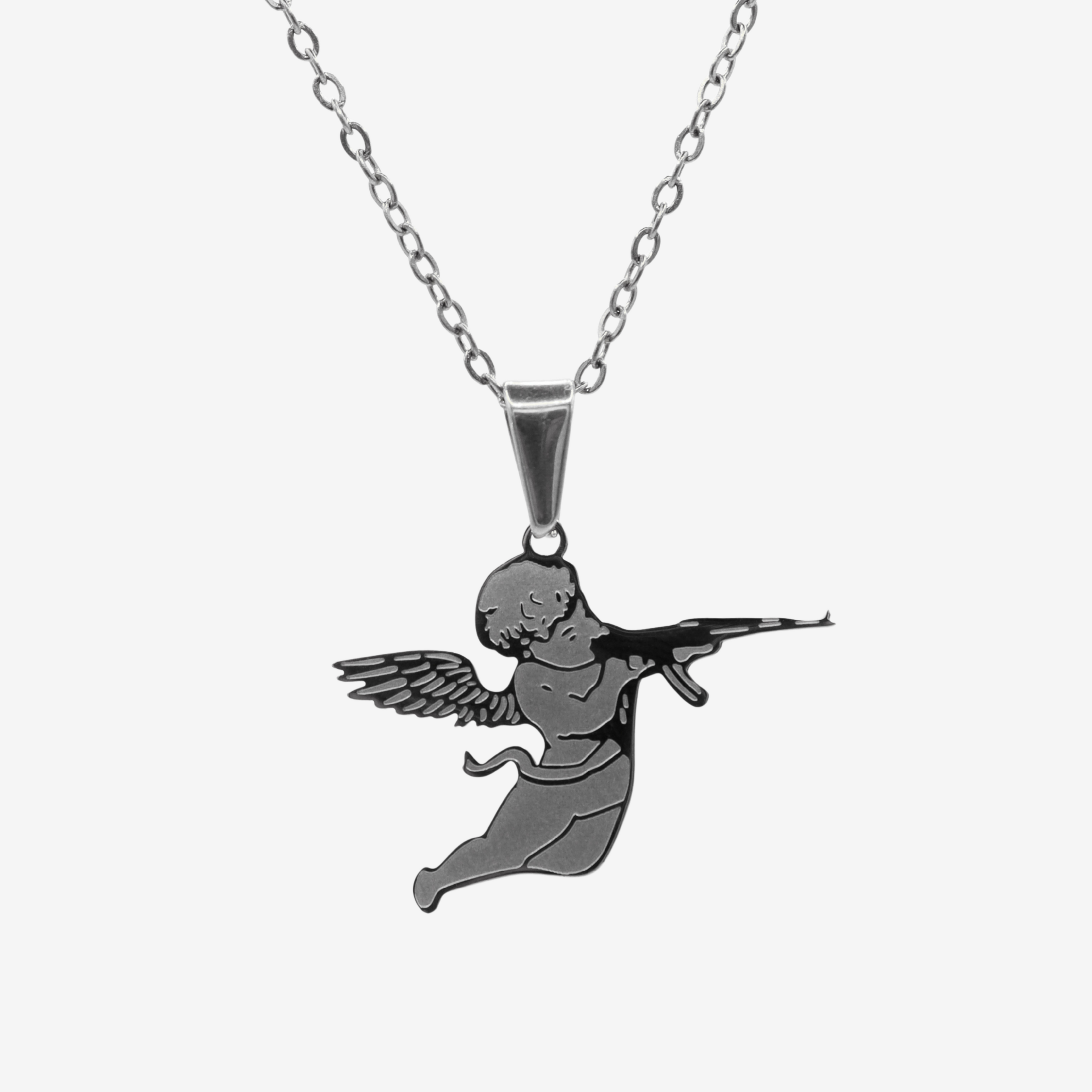 Colgante Cupido Plata 2D
