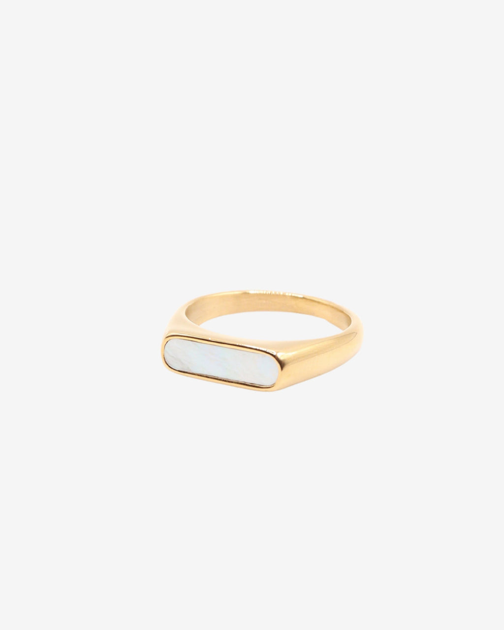 Anillo White Crystal Oro