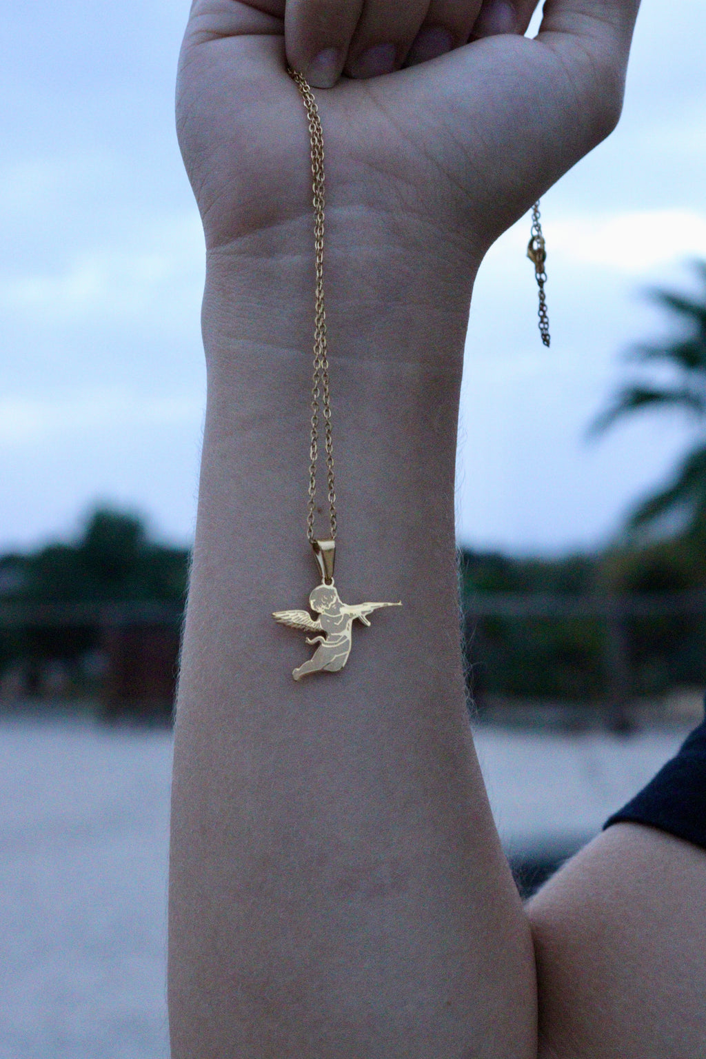 Colgante Cupido Oro 2D