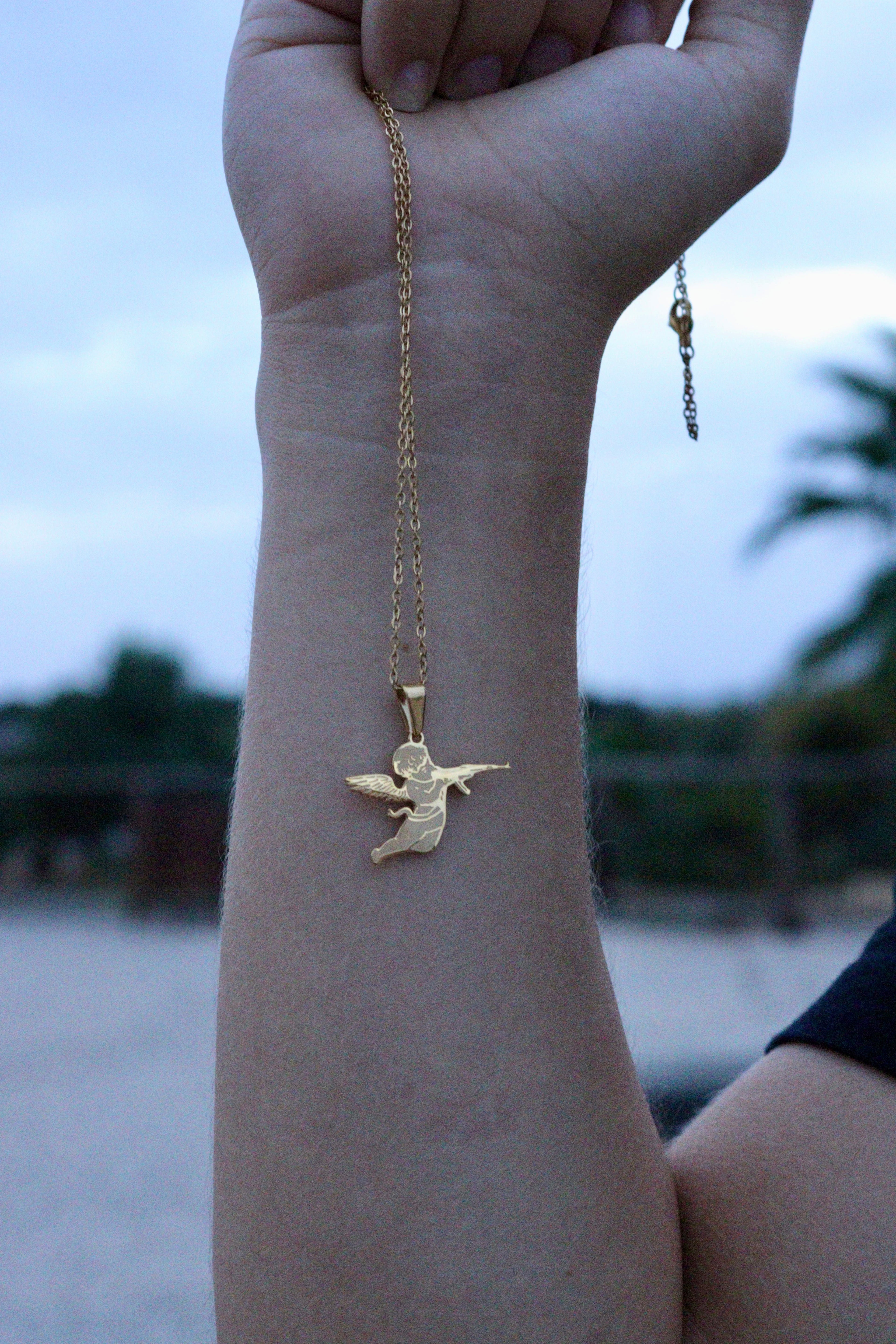 Colgante Cupido Oro 2D
