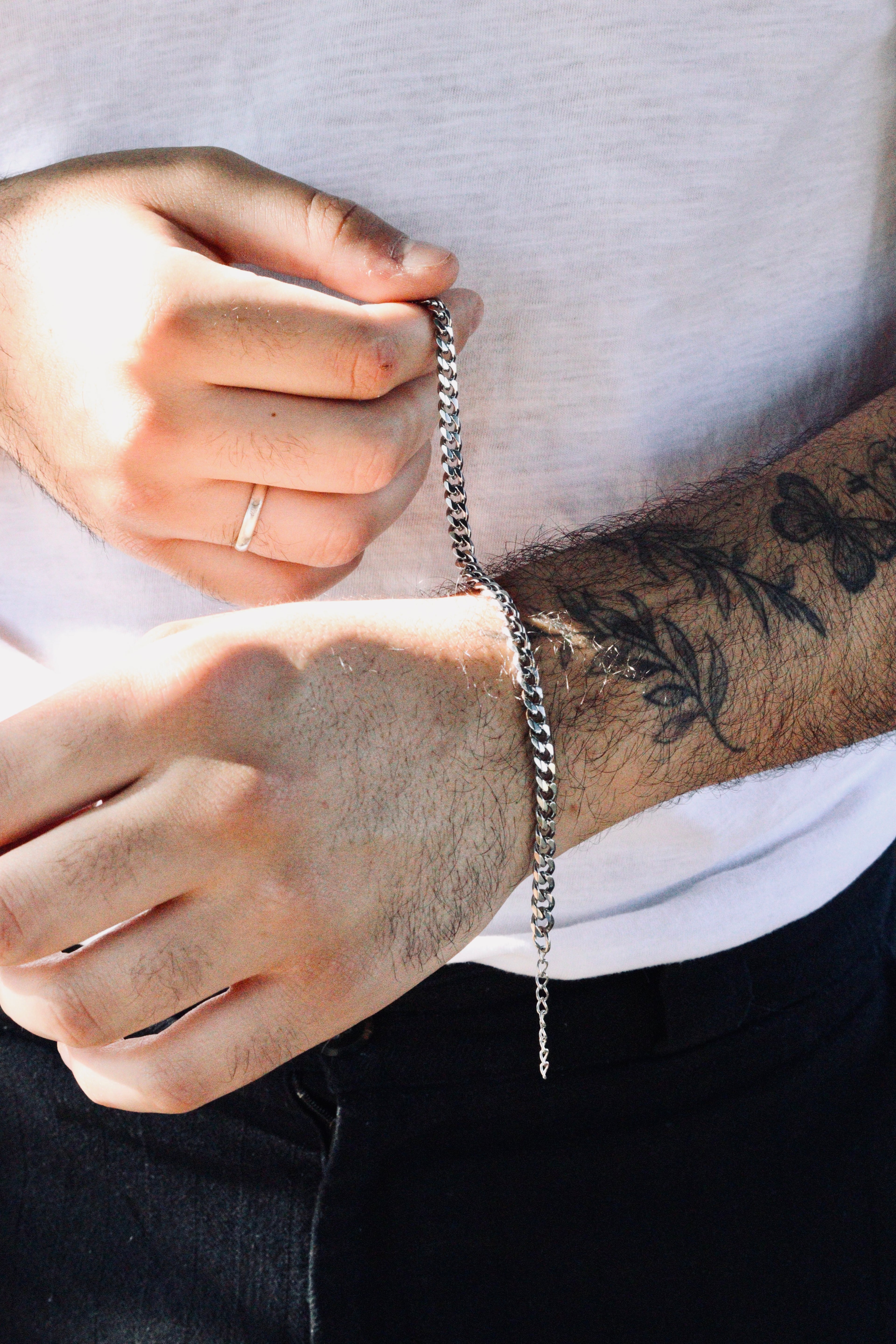 Pulsera Cubana Plata
