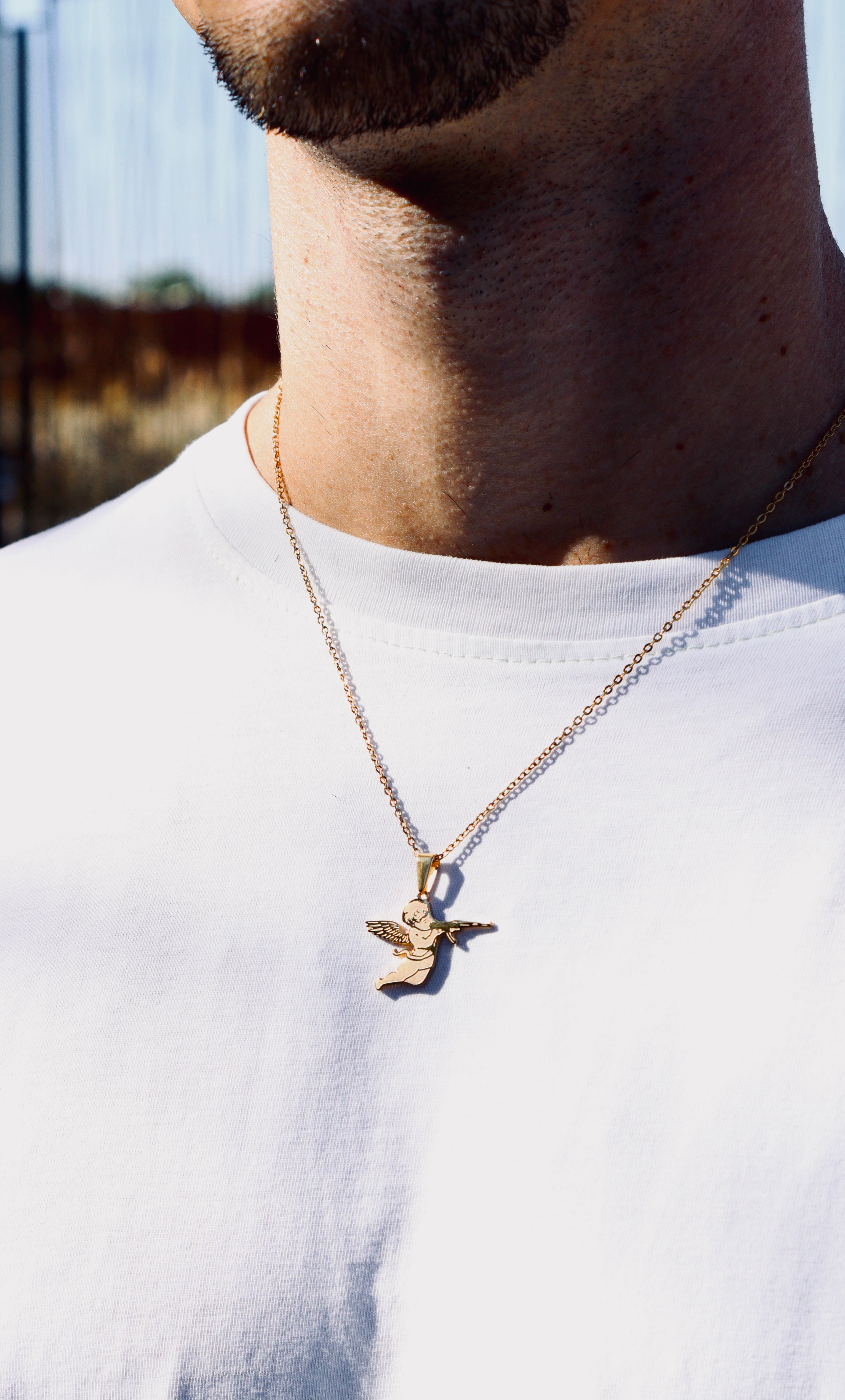 Colgante Cupido Oro 2D