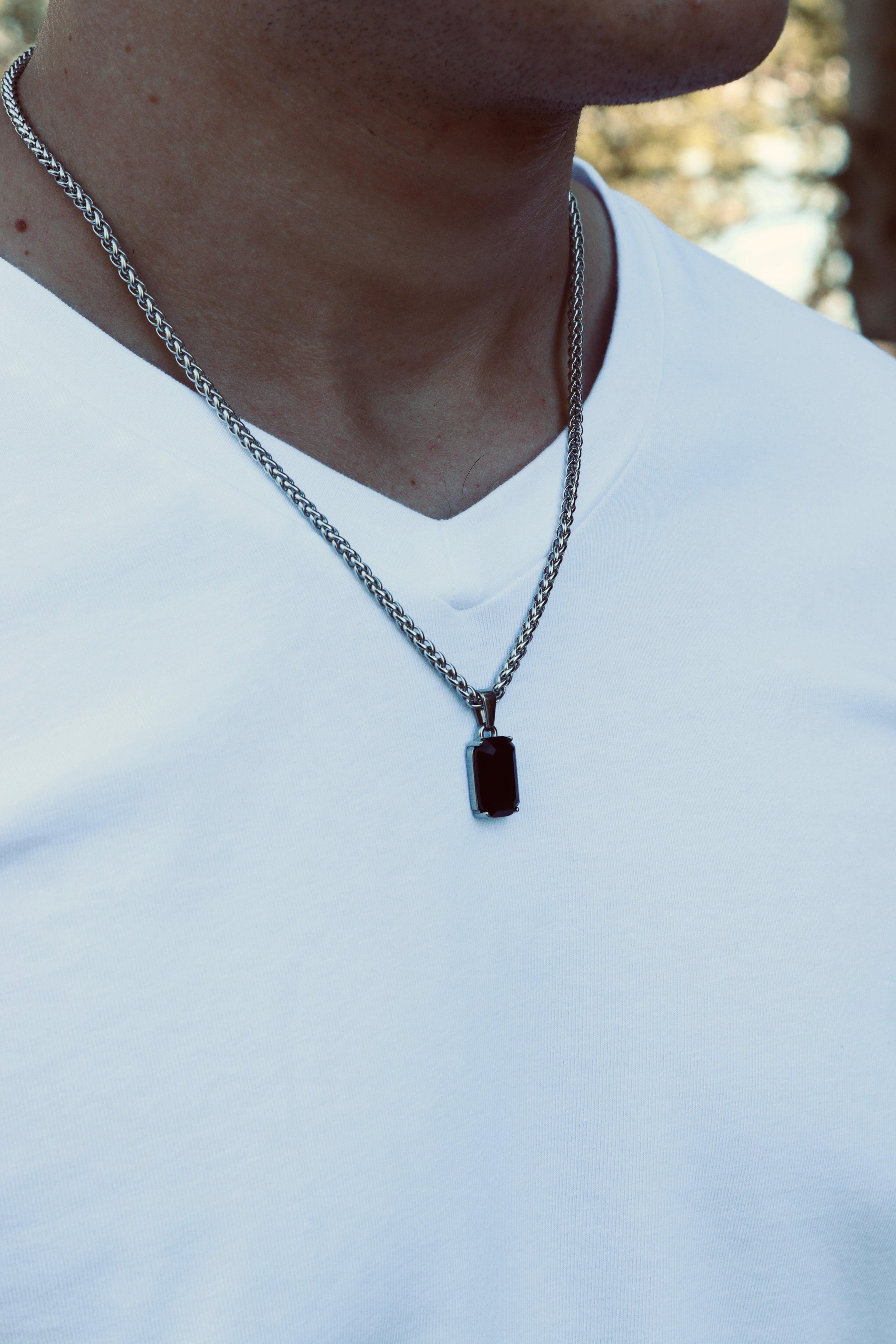 Colgante Onyx Plata