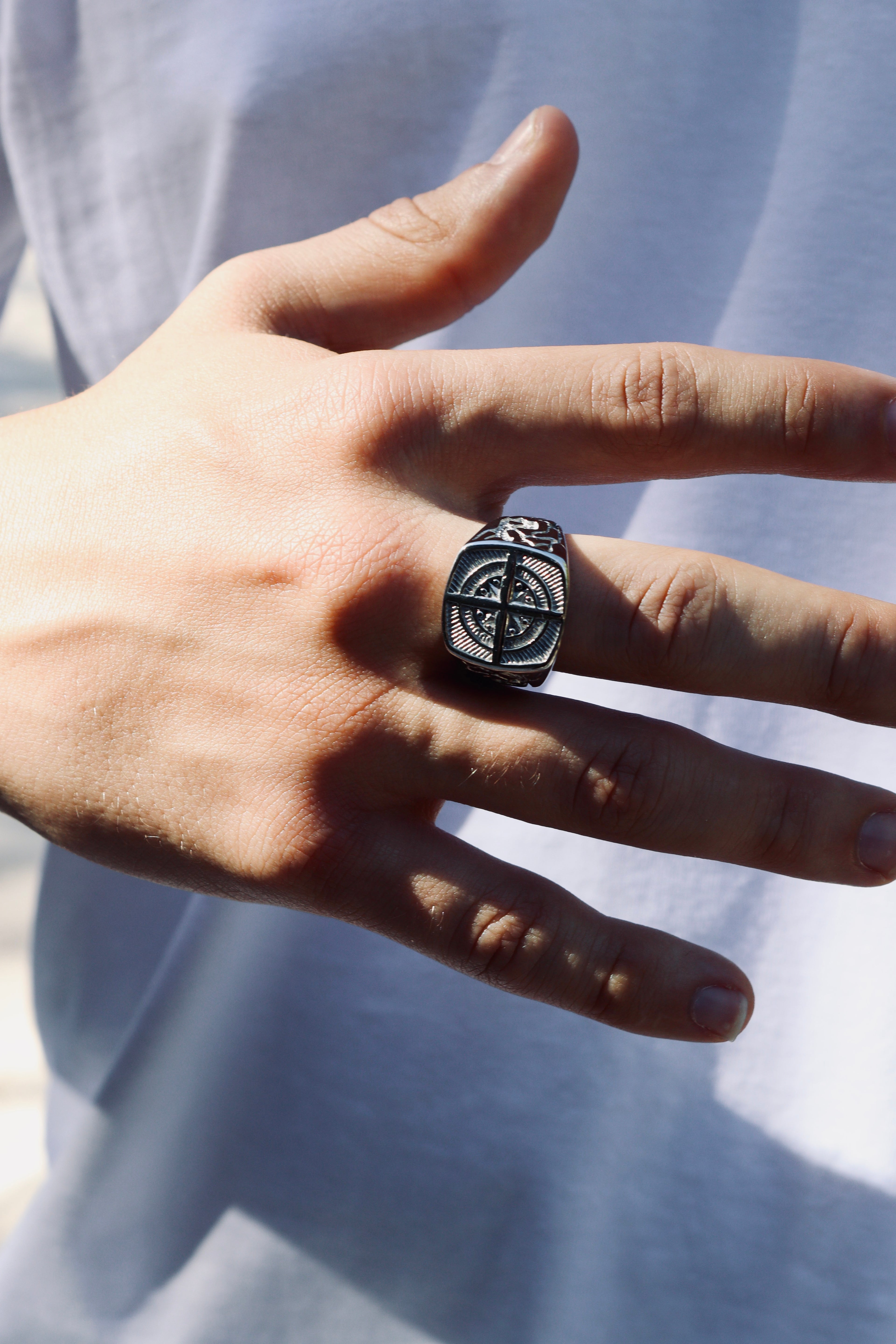 Anillo Compass Plata
