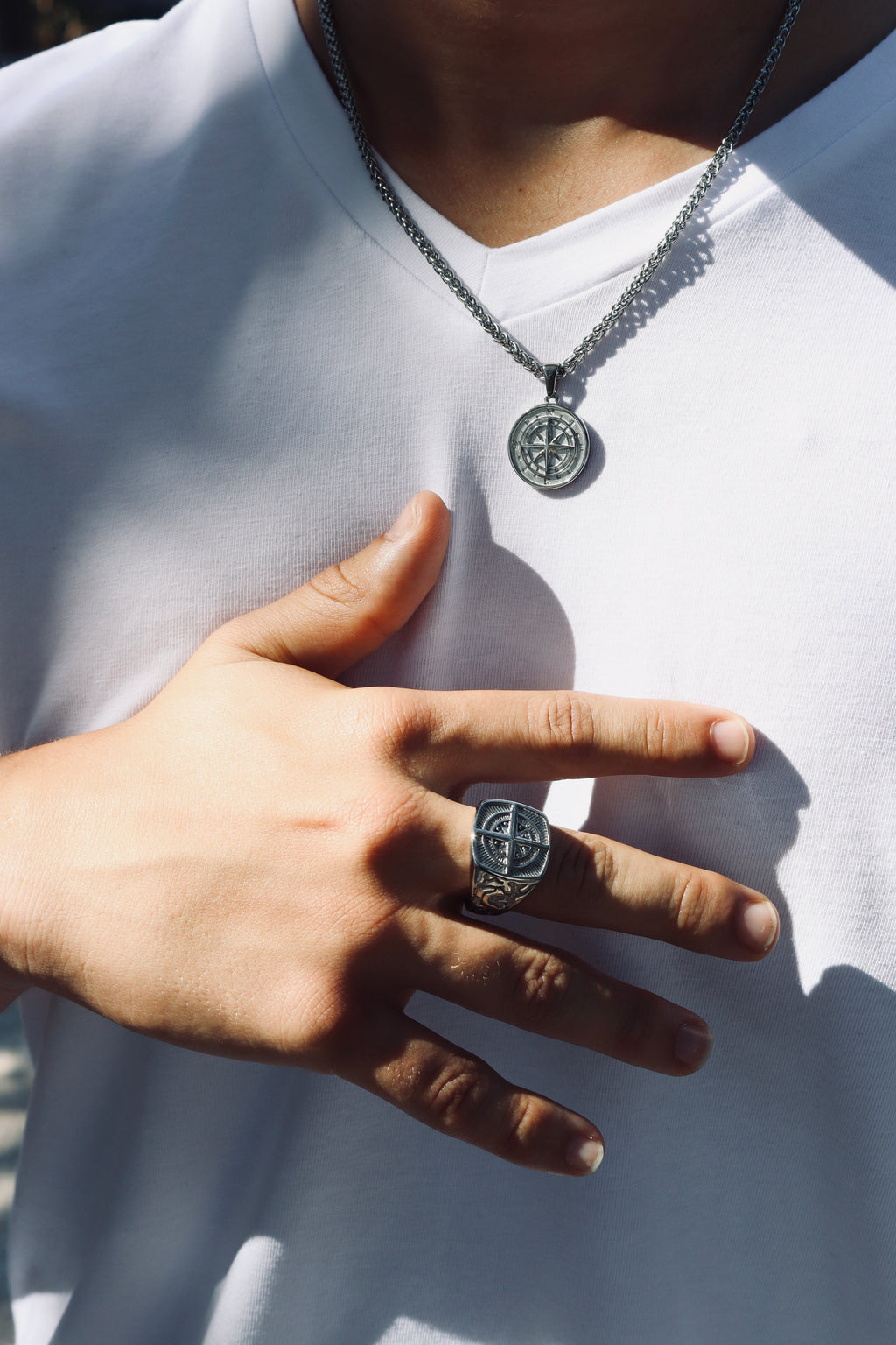 Anillo Compass Plata