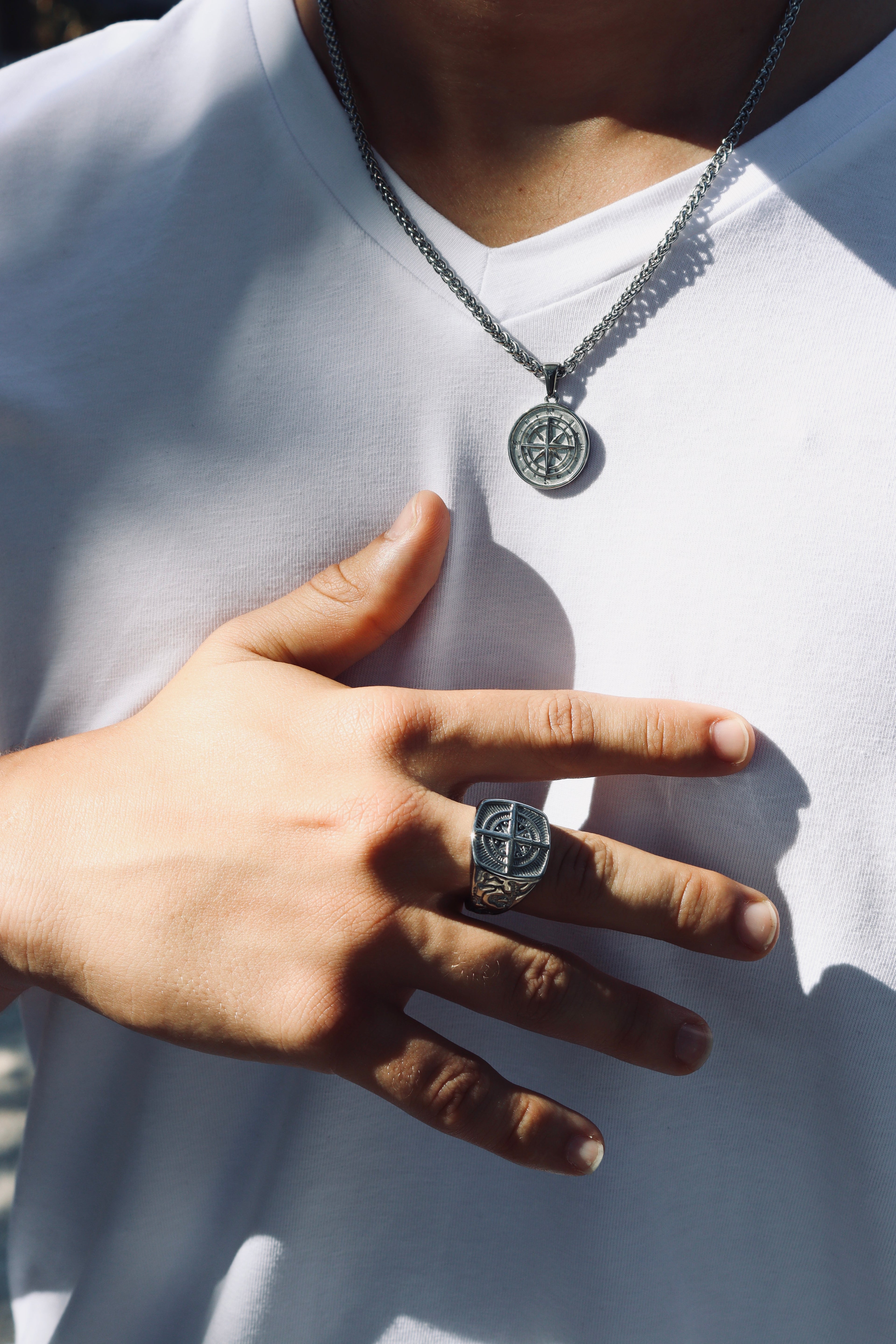 Anillo Compass Plata