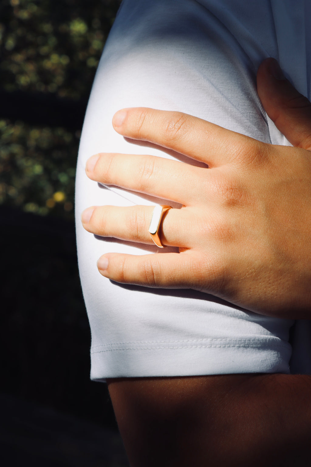 Anillo White Crystal Oro